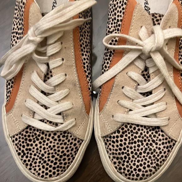 Madewell Sidewalk Lowtop Sneaker Painted Calf Hair - Picture 10 of 11